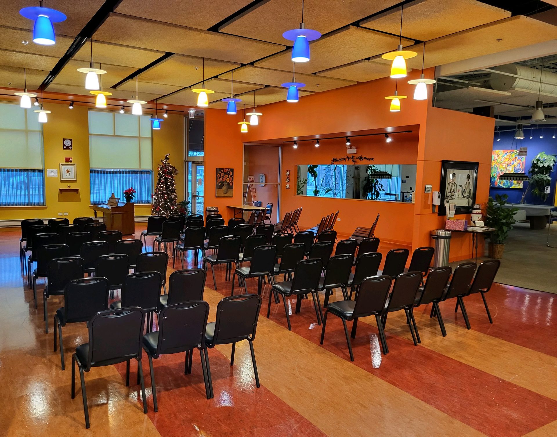 Recital venue set up for a Northwest Piano student performance